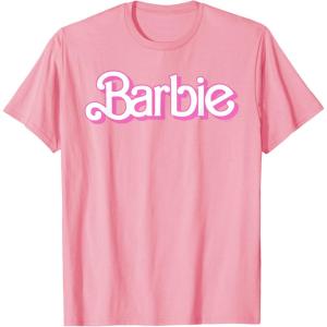 Barbie Logo Bright White T-Shirt(Pink)