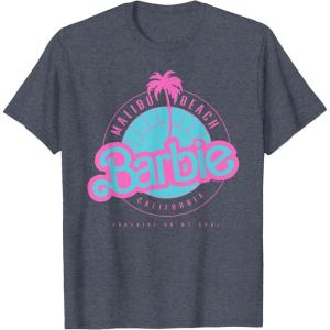 Barbie Malibu Beach California T-Shirt(Heather Blue)