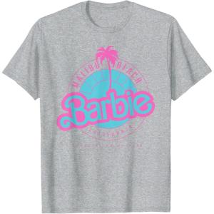 Barbie Malibu Beach California T-Shirt(Heather Grey)