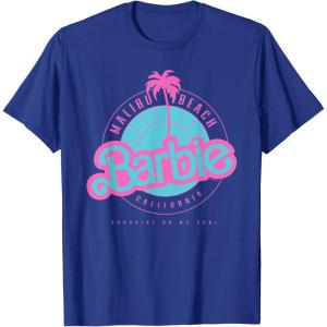 Barbie Malibu Beach California T-Shirt(Royal Blue)