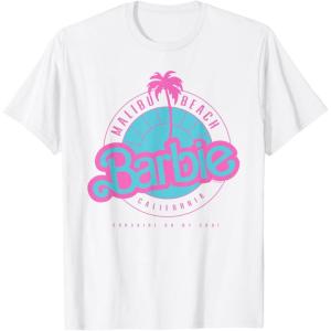 Barbie Malibu Beach California T-Shirt(White)