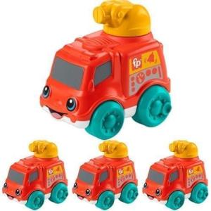 Fisher-Price Baby Crawling Toy Poppity Pop Turtle Push-Along Vehicle with Ball Popping Sounds for Infants Ages 6+ Months​(Fire Truck)