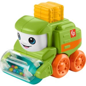 Fisher-Price Baby Crawling Toy Poppity Pop Turtle Push-Along Vehicle with Ball Popping Sounds for Infants Ages 6+ Months​(Multicolor)