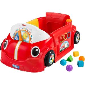 Fisher-Price Baby Toy Laugh & Learn Crawl Around Car Red Activity Center with Educational Music & Lights for Infants Ages 6+ Months (Amazon Exclusive)(Red)
