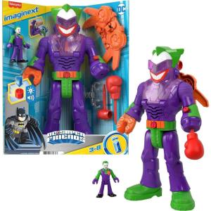 Fisher-Price Imaginext DC Super Friends Robot Toy, The Joker Insider & LaffBot 12-Inch with Lights Sounds & Figure for Kids Ages 3+ Years(Green)