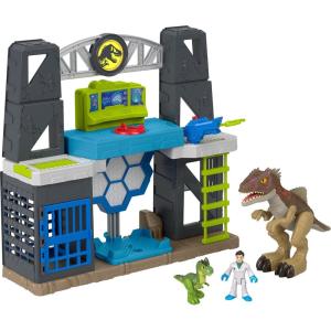 Fisher-Price Imaginext Jurassic World Dinosaur Toys Scan & Glow Dino Playset with Lights & Sounds for Kids Ages 3+ Years​
