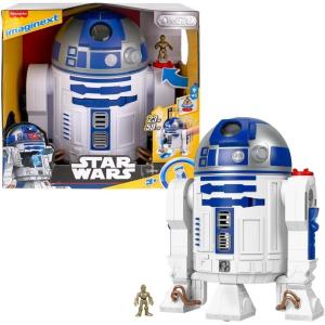 Fisher-Price Imaginext Star Wars Toy R2-D2 (17.5 in Tall) with Lights Sounds & C-3P0 Metal Character Key for Kids Ages 3+ Years