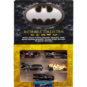Hot Wheels 1:64 Scale Die-Cast Toy Cars, Set of 5 Batman 85th Anniversary Vehicles Featuring 5 Different Batmobile Replicas in Commemorative Packaging (Amazon Exclusive)