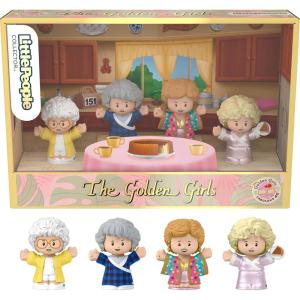 ​Little People Collector The Golden Girls Late Night Cheesecake 40th Anniversary Figure Set in a Display Gift Box for Adults & Fans(Golden Girls 40th Anniversary)