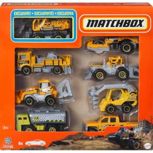 Matchbox Cars, 1:64 Scale Toy Cars, Buses and Trucks for Kids and Collectors, Set of 20, Styles May Vary(8-Pack)