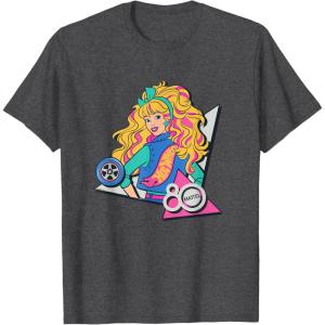 Mattel 80th – Glitz & Glam T-Shirt(Dark Heather Grey)