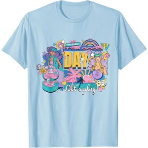 Mattel 80th – It’s a Good Day, Let’s Play T-Shirt(Baby Blue)