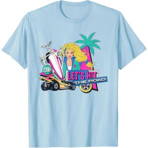Mattel 80th – Let’s Hit the Road T-Shirt(Baby Blue)