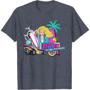 Mattel 80th – Let’s Hit the Road T-Shirt(Heather Blue)