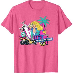 Mattel 80th – Let’s Hit the Road T-Shirt(Pink Heather)