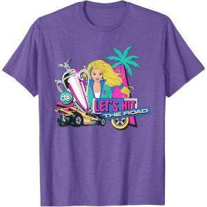 Mattel 80th – Let’s Hit the Road T-Shirt(Purple Heather)