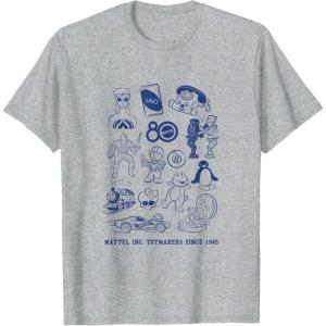 Mattel 80th – Mattel Inc. Toymakers Since 1945 T-Shirt(Heather Grey)