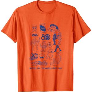 Mattel 80th – Mattel Inc. Toymakers Since 1945 T-Shirt(Orange)