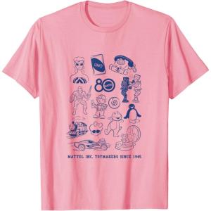 Mattel 80th – Mattel Inc. Toymakers Since 1945 T-Shirt(Pink)