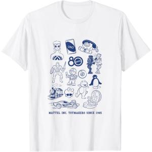 Mattel 80th – Mattel Inc. Toymakers Since 1945 T-Shirt(White)