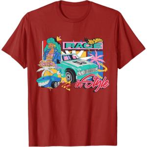 Mattel 80th – Race in Style T-Shirt(Cranberry Red)