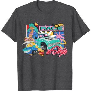 Mattel 80th – Race in Style T-Shirt(Dark Heather Grey)
