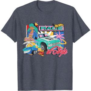 Mattel 80th – Race in Style T-Shirt(Heather Blue)