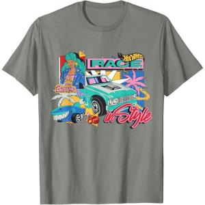 Mattel 80th – Race in Style T-Shirt(Olive Heather)