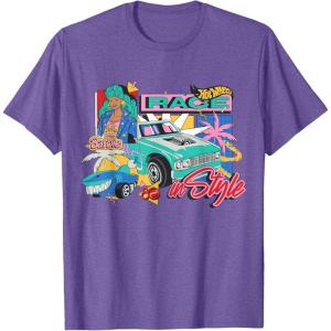 Mattel 80th – Race in Style T-Shirt(Purple Heather)