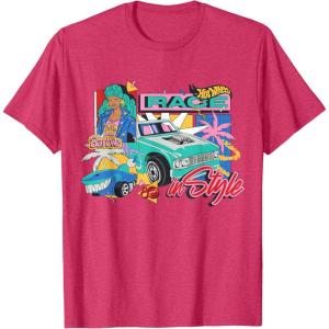 Mattel 80th – Race in Style T-Shirt(Red Heather)