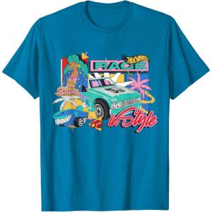 Mattel 80th – Race in Style T-Shirt(Sapphire Blue)