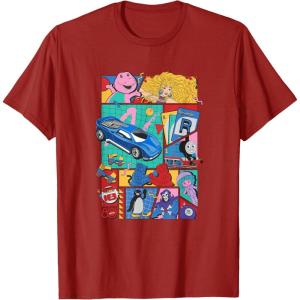 Mattel 80th – Throwback T-Shirt(Cranberry Red)