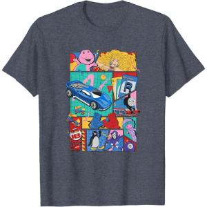 Mattel 80th – Throwback T-Shirt(Heather Blue)