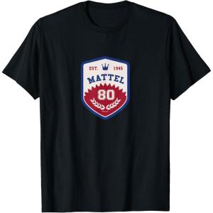 Mattel 80th – Varsity Badge T-Shirt(Black)