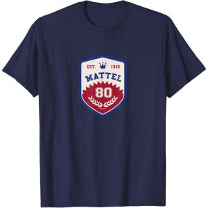 Mattel 80th – Varsity Badge T-Shirt(Navy Blue)