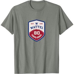 Mattel 80th – Varsity Badge T-Shirt(Olive Heather)