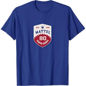 Mattel 80th – Varsity Badge T-Shirt(Royal Blue)