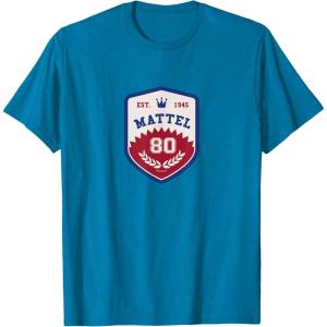 Mattel 80th – Varsity Badge T-Shirt(Sapphire Blue)