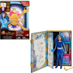 Mattel Disney Descendants: The Rise of Red Princess Chloe Charming, Daughter of Cinderella Doll & Playset, The Sorcerer’s Cookbook, Mix for Surprise(Chloe)