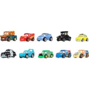 Mattel Disney Pixar Cars Toy Vehicles 10-Pack, Set of 10 Mini Racers of Favorite Characters from The First Cars Movie (Styles May Vary)(10-Pack)