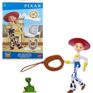 Mattel Disney Pixar Toy Story Launching Lasso Action Figure & Accessories Set with 12-inch Jessie Collectible Toy, ‘Rope’ Launcher, Lasso & Snake(Jessie)