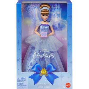 Mattel Disney Princess Cinderella Birthday Collectible Fashion Doll, Inspired by Disney Movie, Special Occasion Gifts for Kids & Collectors