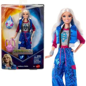 Mattel Disney Zombies 4: Dawn of The Vampires Willa Lykensen Fashion Doll with Removable Outfit & 7 Accessories, Inspired by The Movie(Addison)