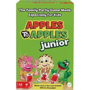 Mattel Games Apples to Apples Junior, The Game of Crazy Comparisons, Board Game with 504 Cards, Family Party Game Especially for Kids, Gift for Kid, Teen & Family Game Night Ages 9 Years & Older(Junior)