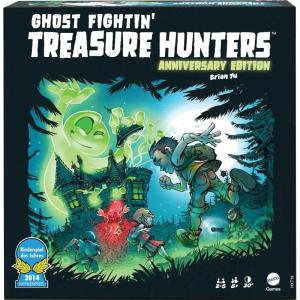 Mattel Games Ghost Fightin’ Treasure Hunters Anniversary Edition Cooperative Board Game with 2 Ways to Play Including a One vs. All Mode for 2 to 5 Players