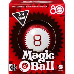 Mattel Games Magic 8 Ball Mattel 80th Anniversary Edition Novelty Game for Kids, Fortune-Telling Toy for Family Nights, Game Nights, Travel, Camping & Parties.