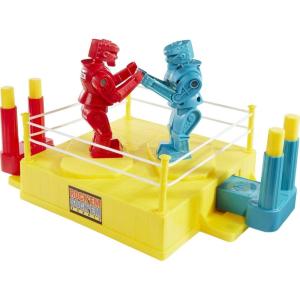 Mattel Games Rock ‘Em Sock ‘Em Robots Kids Game, Red Rocker vs Blue Bomber, Knock His Block Off(Classic)