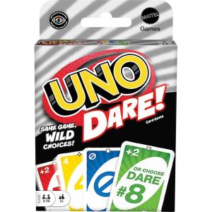 Mattel Games UNO Dare Card Game for Families & Parties Featuring Challenging & Silly Dares from 3 Different Categories(Dare)