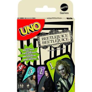 Mattel Games UNO The Office Card Game for Teens, Adults, Families & Parties with Special Rule for 2 to 10 Players(Beetlejuice 2)