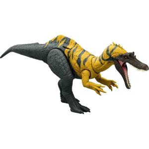 Mattel Jurassic World Dinosaur Toys with Roar Sound & Attack Action, Wild Roar Posable Figure, Physical & Connected Digital Play(Ceratosuchops)